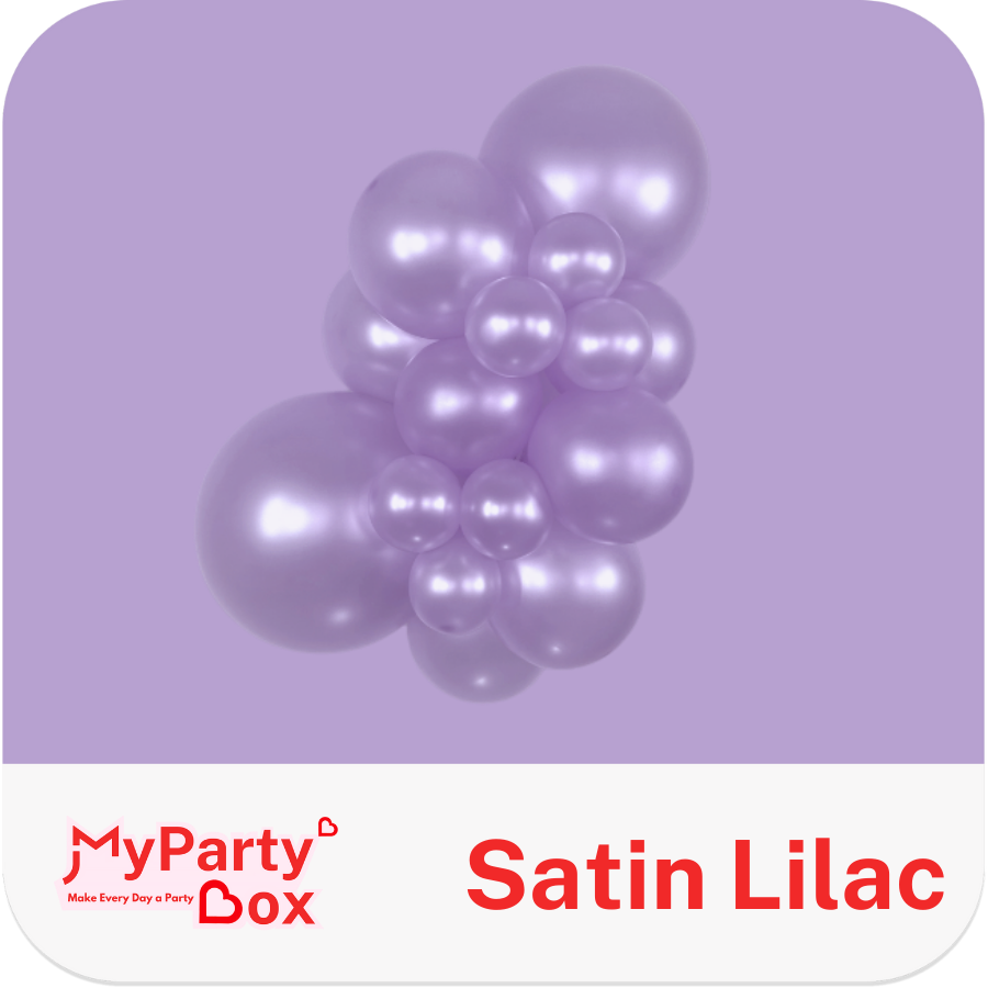 Sempertex Satin Lilac Latex Balloon Cluster