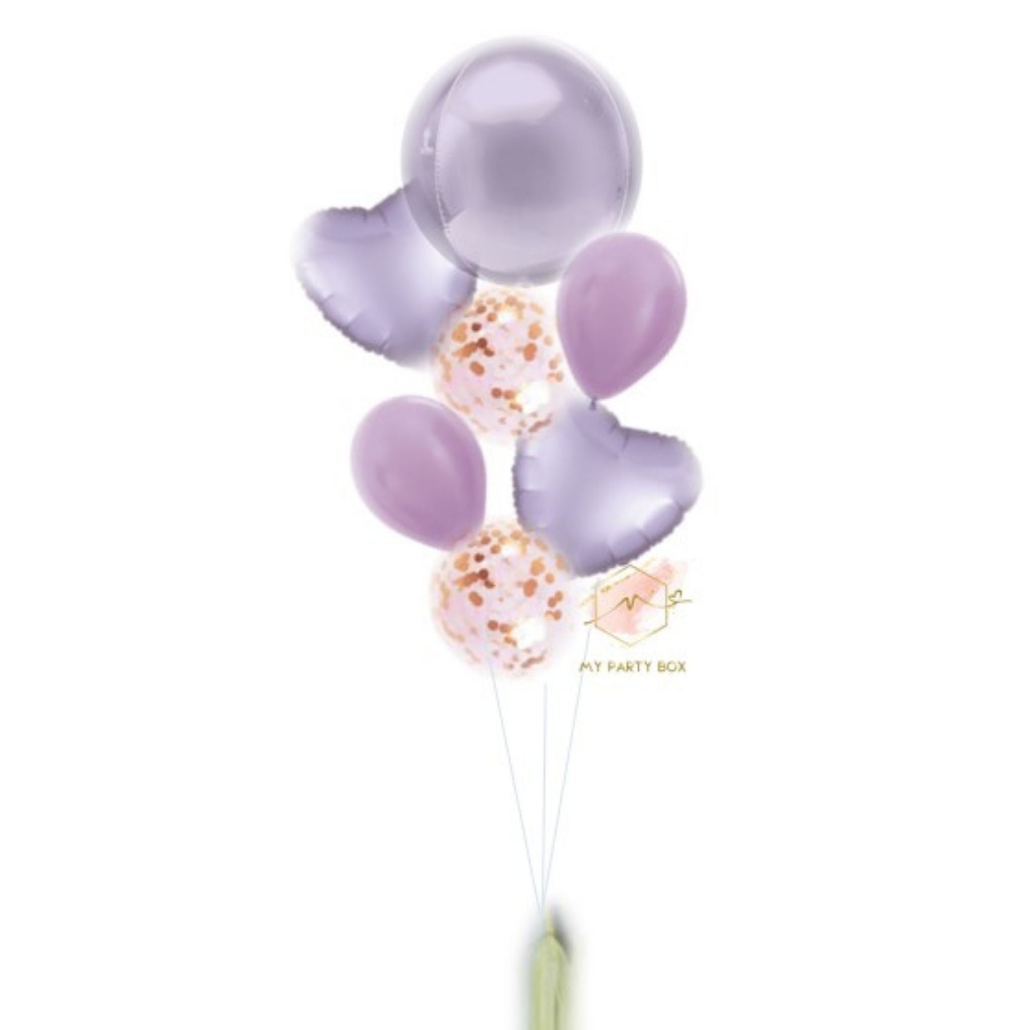 My Party Box Pastel Purple Deluxe Balloon Bouquet