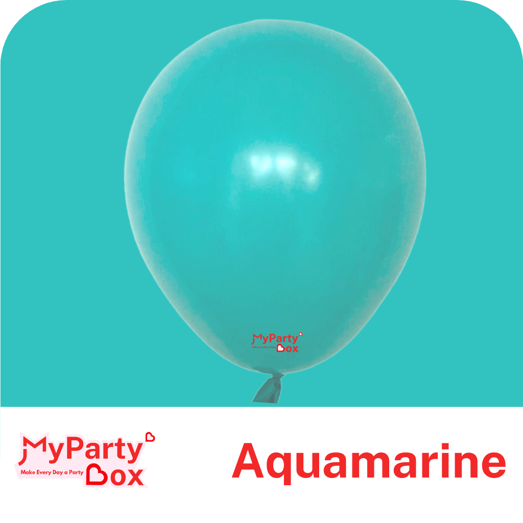 Aquamarine colour balloon