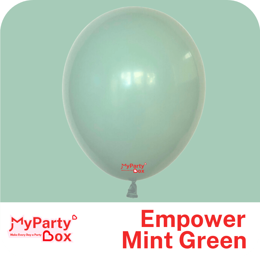 17" (45cm) Empower Mint Latex Balloon