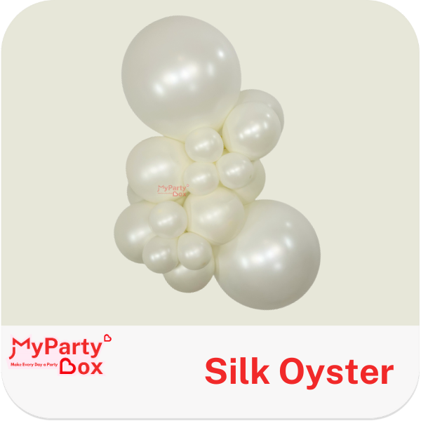 Sempertex Silk Oyster Latex Balloon Cluster