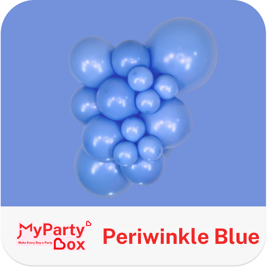 Sempertex Periwinkle Blue Latex balloon Cluster