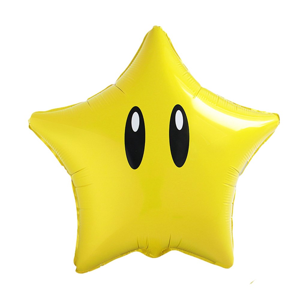 Supermario Star Foil Balloon