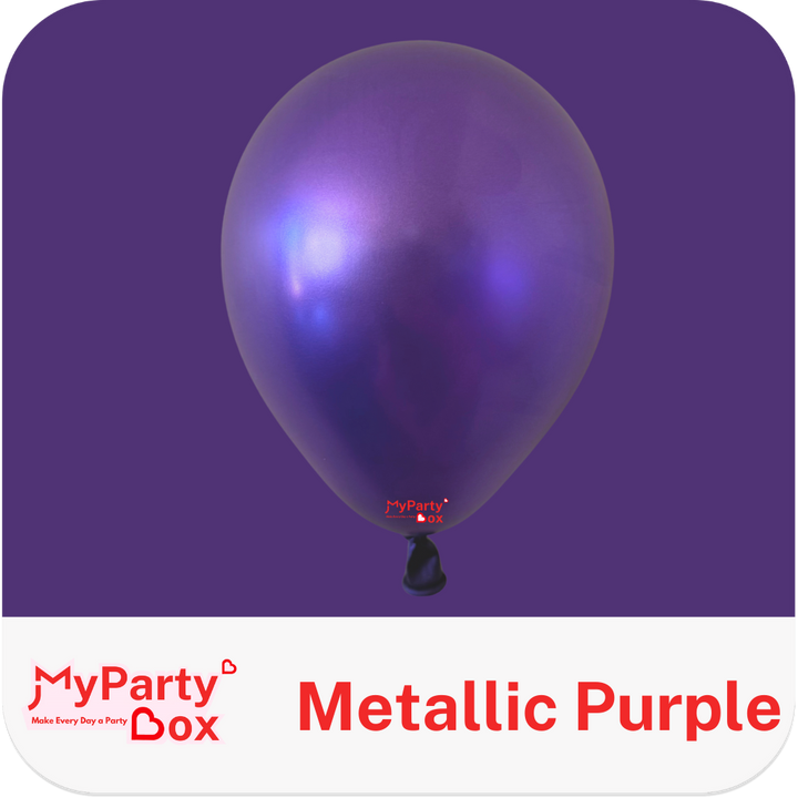 12"(30cm) Metallic Purple Regular Latex Balloon
