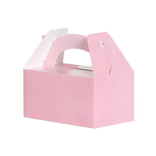 Pastel Pink Paper Lunch box