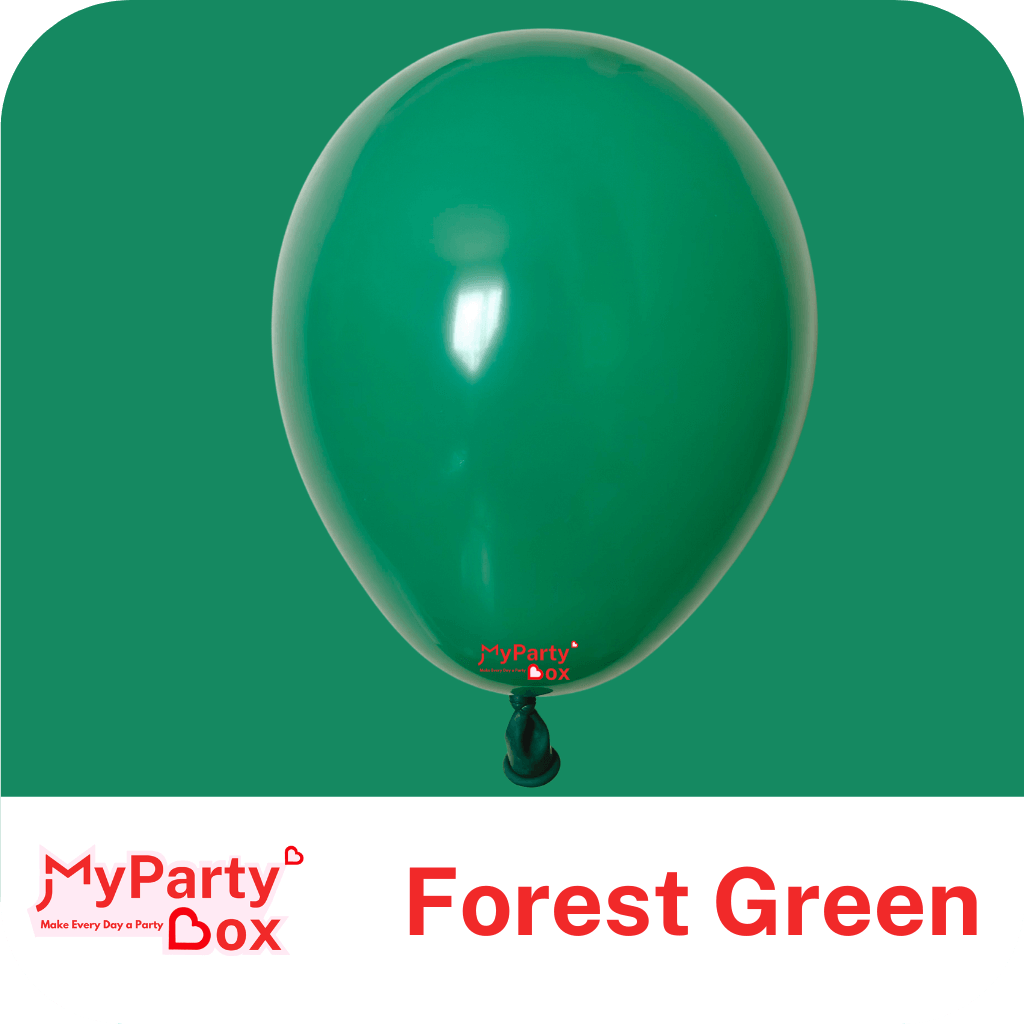 5" (12cm) Fashion Forest Green Mini Latex Balloon