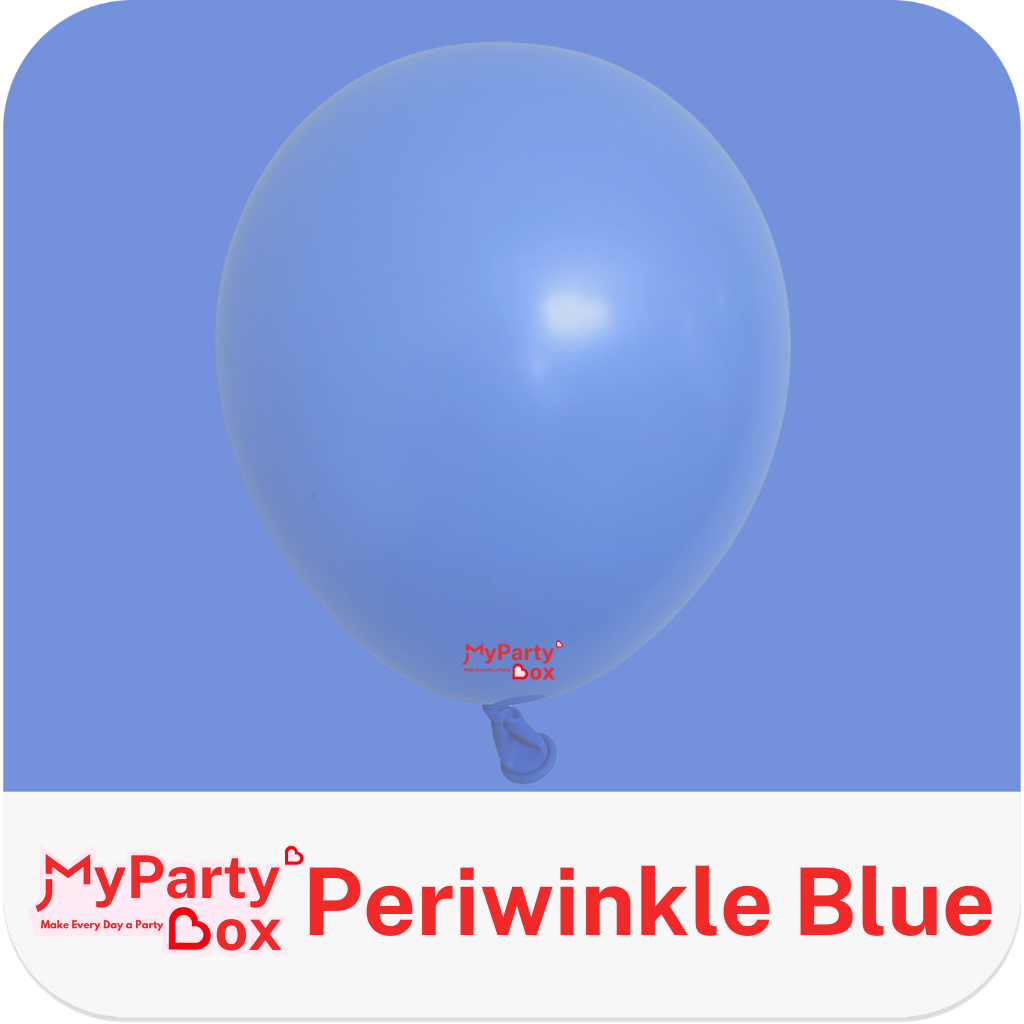 Sempertex Periwinkle Blue Latex balloon Color Chart