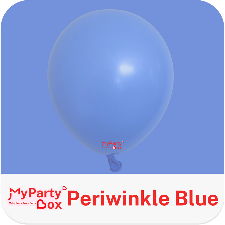 Sempertex Periwinkle Blue Latex balloon Color Chart