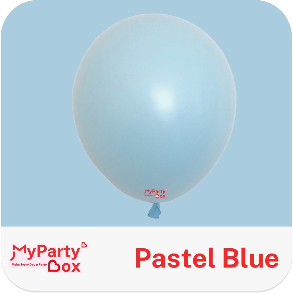 Sempertex Pastel Matte Blue Latex Balloon Color Chart