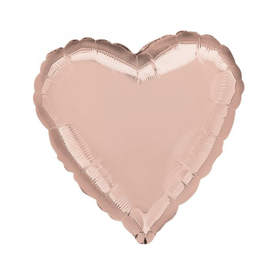 Rose Gold Heart Foil Balloon