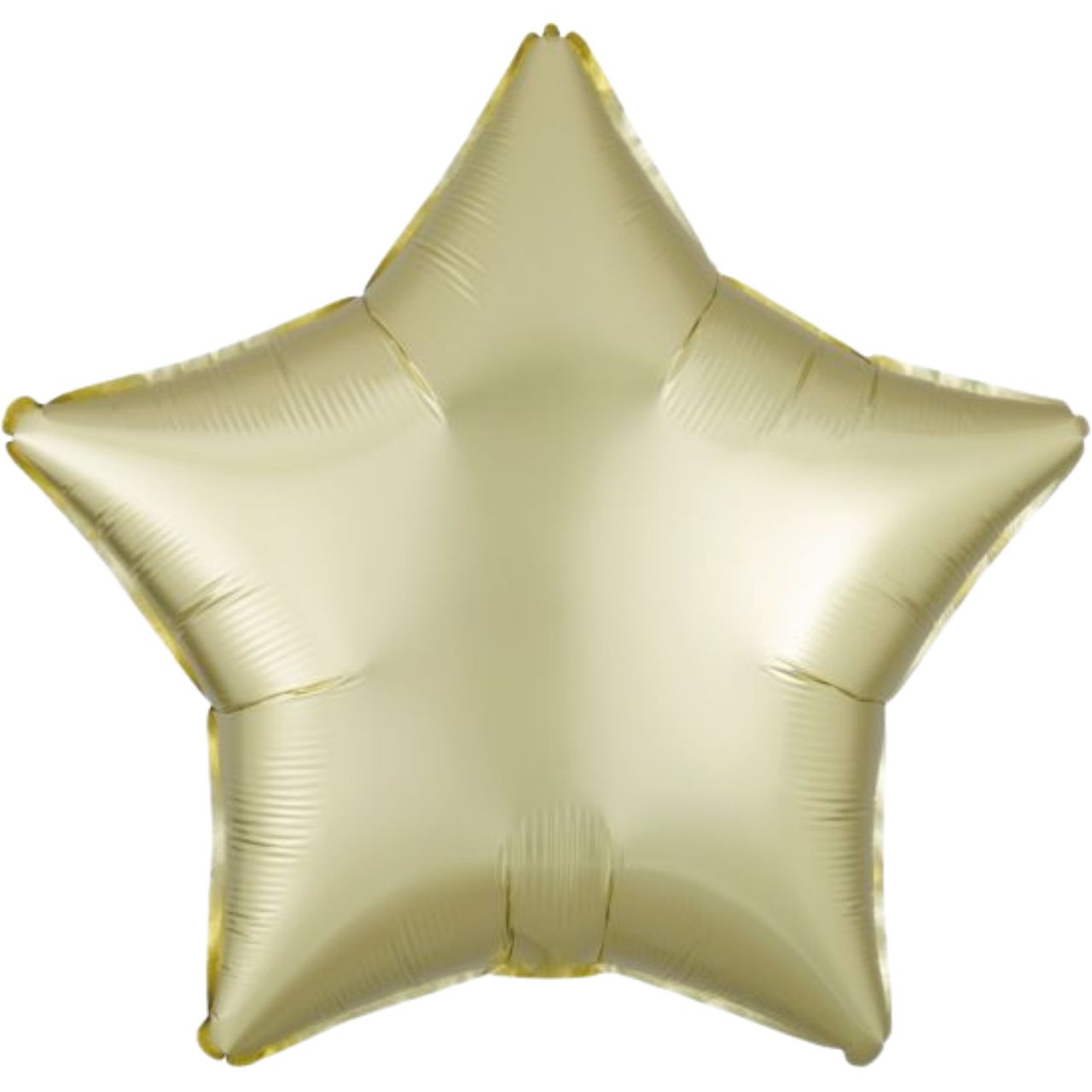 Satin Luxe Pastel Yellow Star Foil Balloon