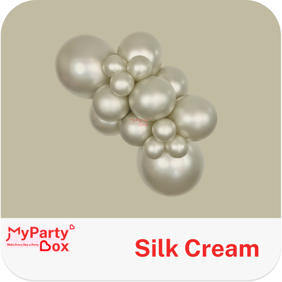 Sempertex Silk Cream Latex Balloon Cluster