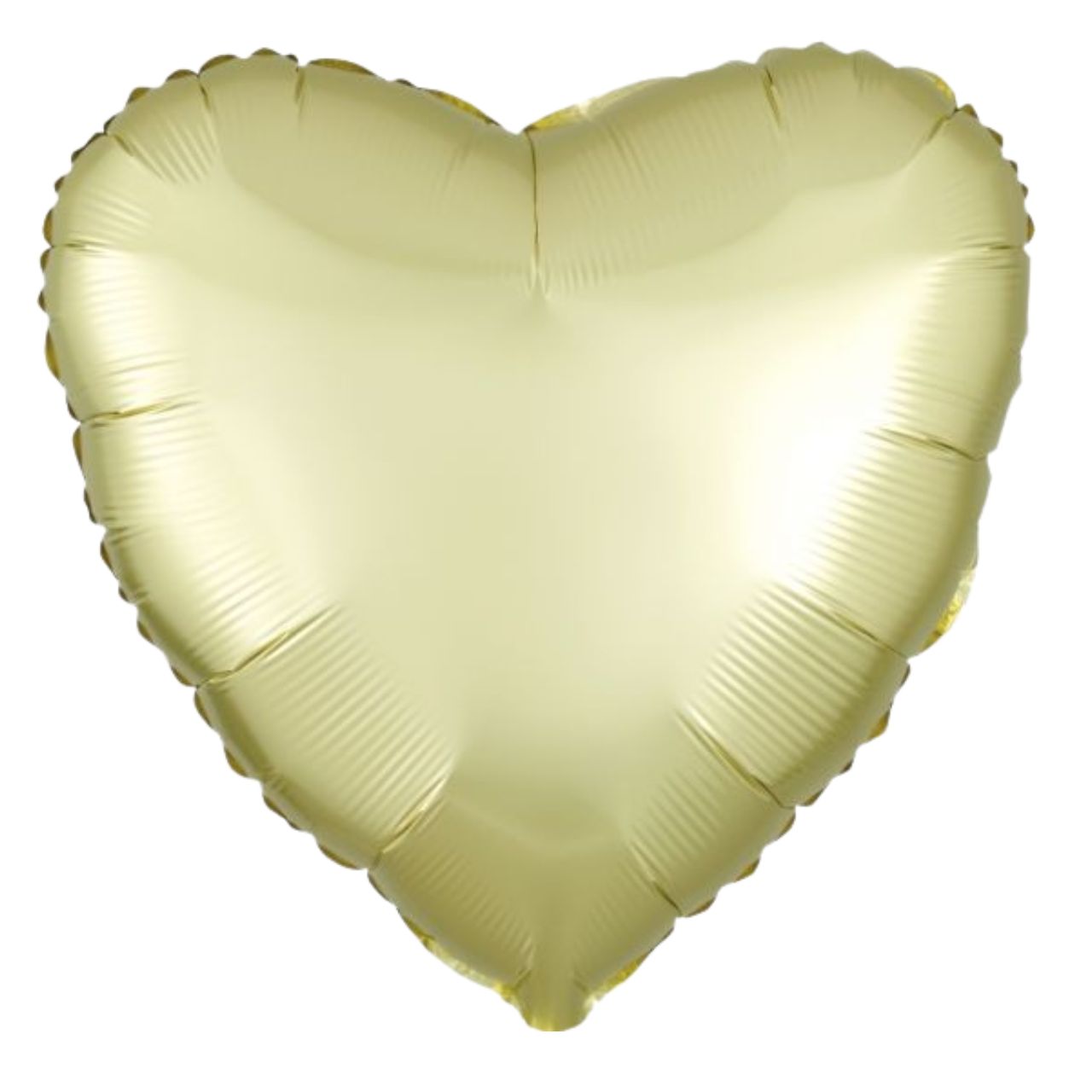 Satin Luxe Pastel Yellow Heart Foil Balloon