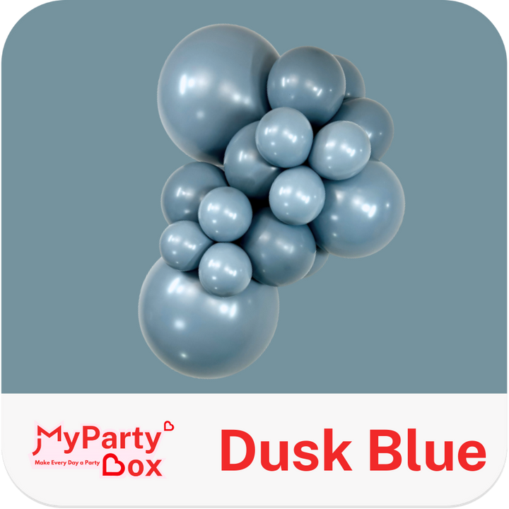 Sempertex Pastel Dusk Blue Latex Balloon Cluster