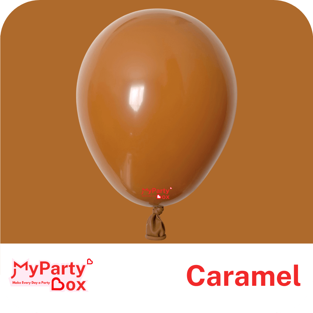 12" (30cm) Caramel Brown Regular Latex Balloon