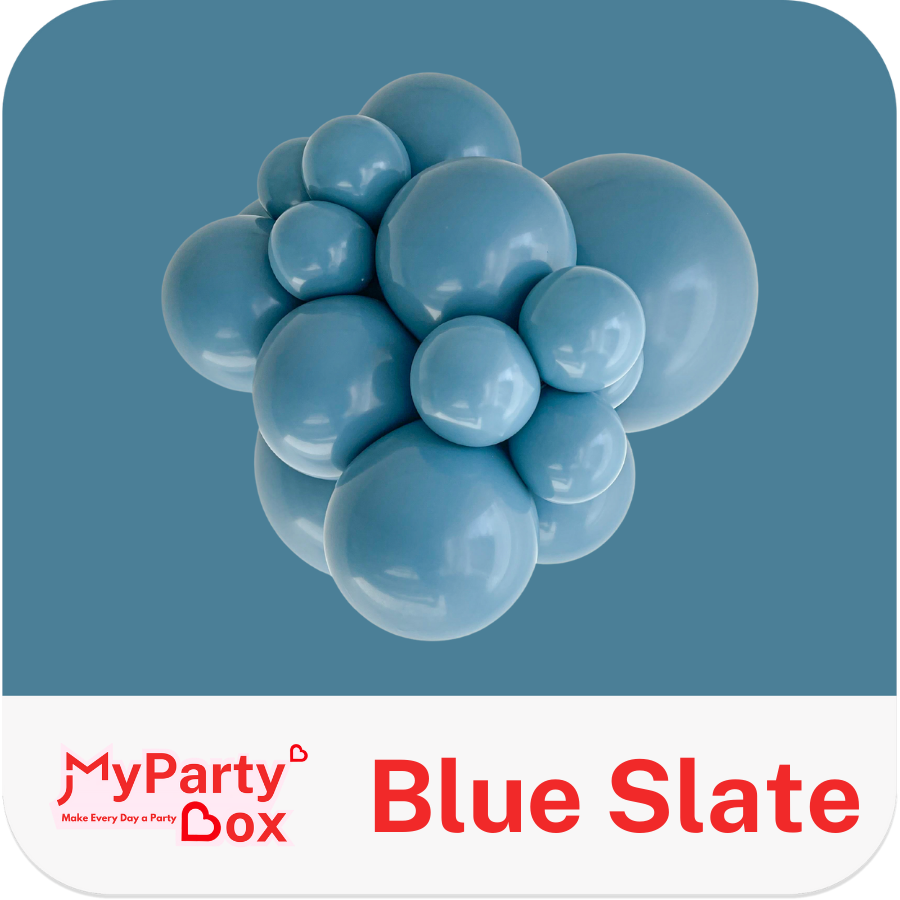 Tuftex Blue Slate Latex Balloon Cluster