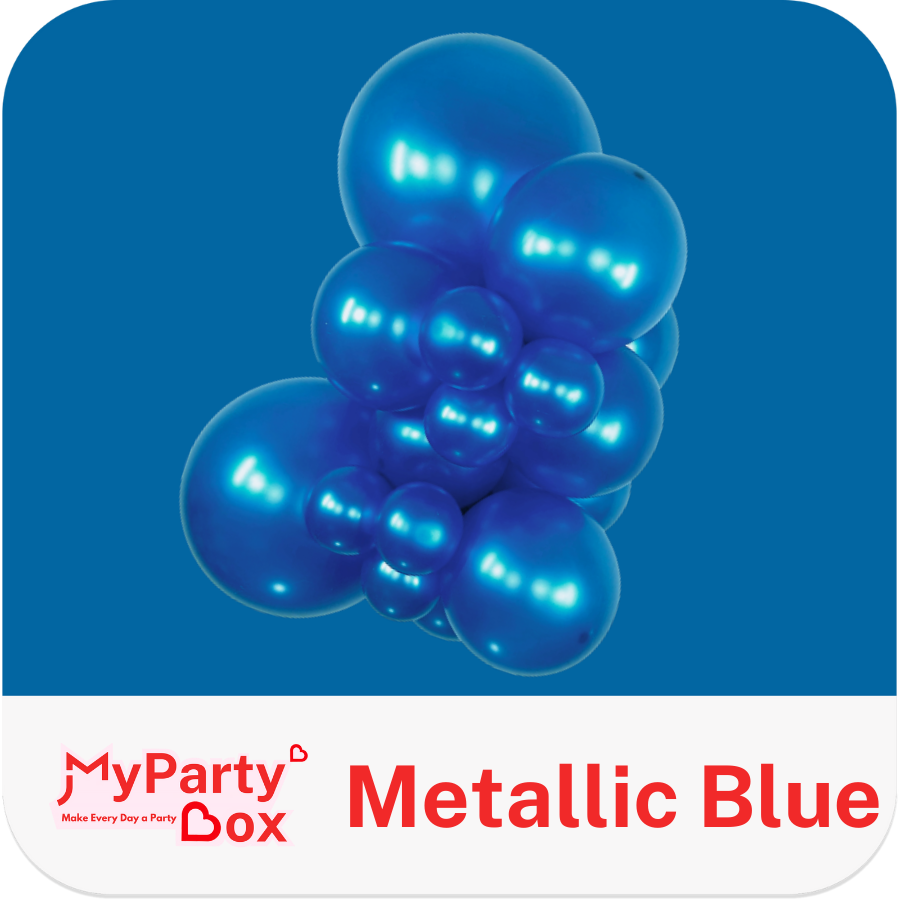 Sempertex Metallic Blue Latex Balloon Cluster