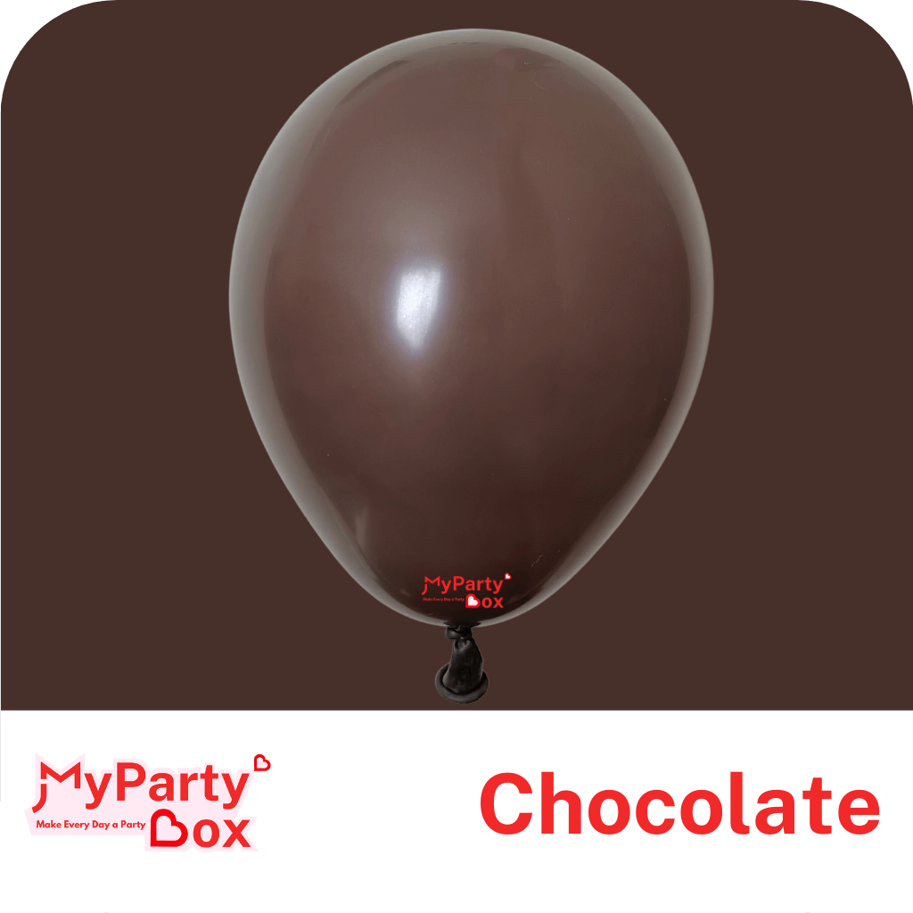 5" (12cm) Fashion Chocolate Mini Latex Balloon