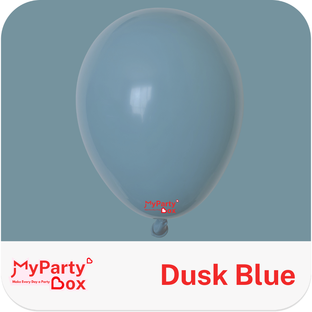 Sempertex Pastel Dusk Blue Latex Balloon Color Chart