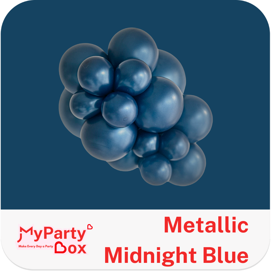 Sempertex Metallic Midnight Blue Latex Balloon Cluster