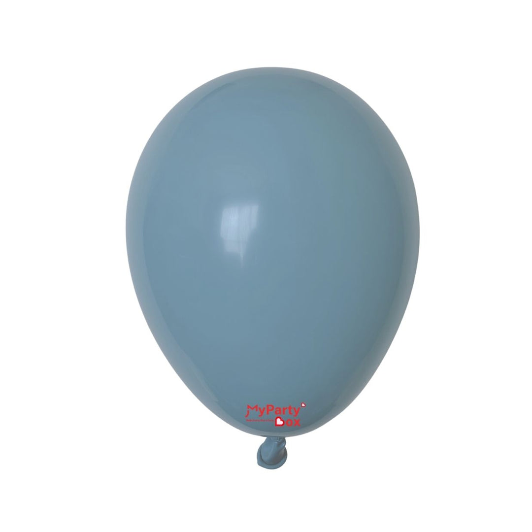 Sempertex Pastel Dusk Blue Latex Balloon Regular Size 12"(30cm)