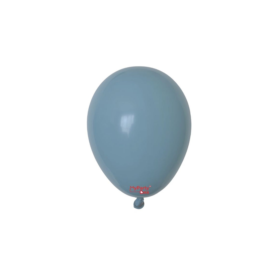 Sempertex Pastel Dusk Blue Latex Balloon Mini Size 5"(12cm)