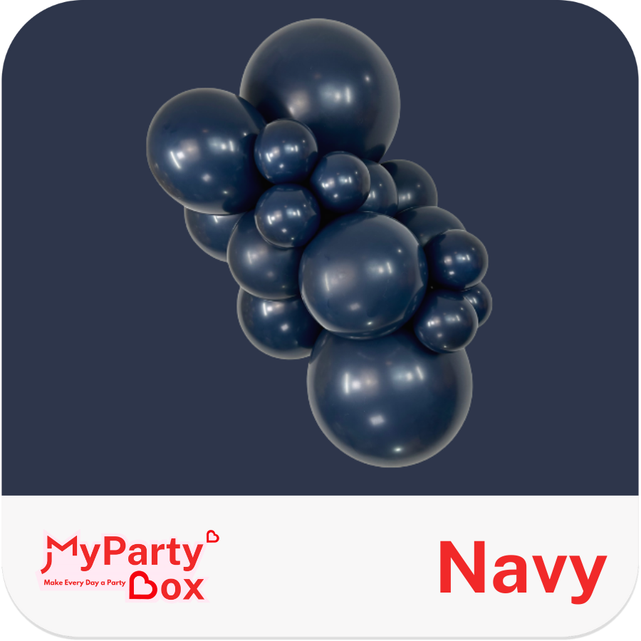 Sempertex Navy Latex Balloon Cluster