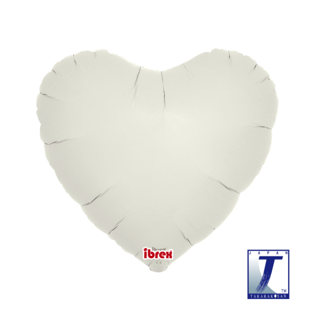 Cloud Gray Heart Foil Balloon (Unpackaged)