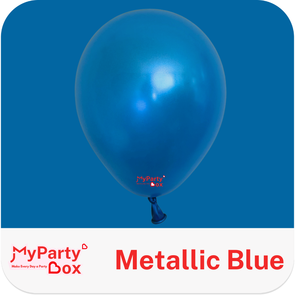 Sempertex Metallic Blue Latex Balloon Color Chart