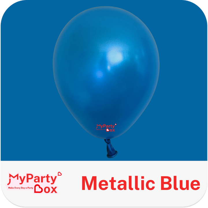Sempertex Metallic Blue Latex Balloon Color Chart