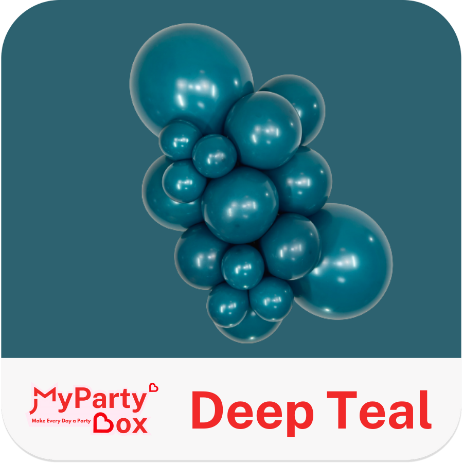 Sempertex Deep Teal Latex Balloon Cluster