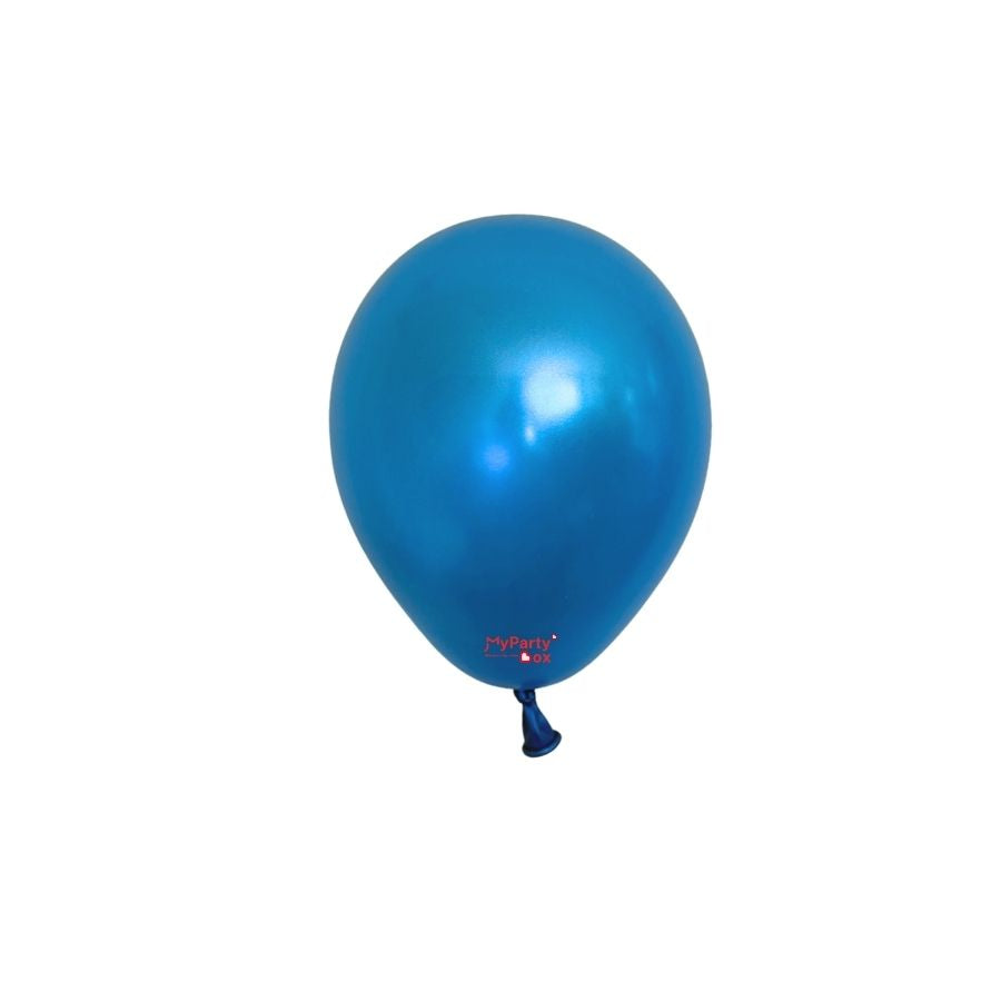 Sempertex Metallic Blue Latex Balloon Mini Size 5" (12cm)