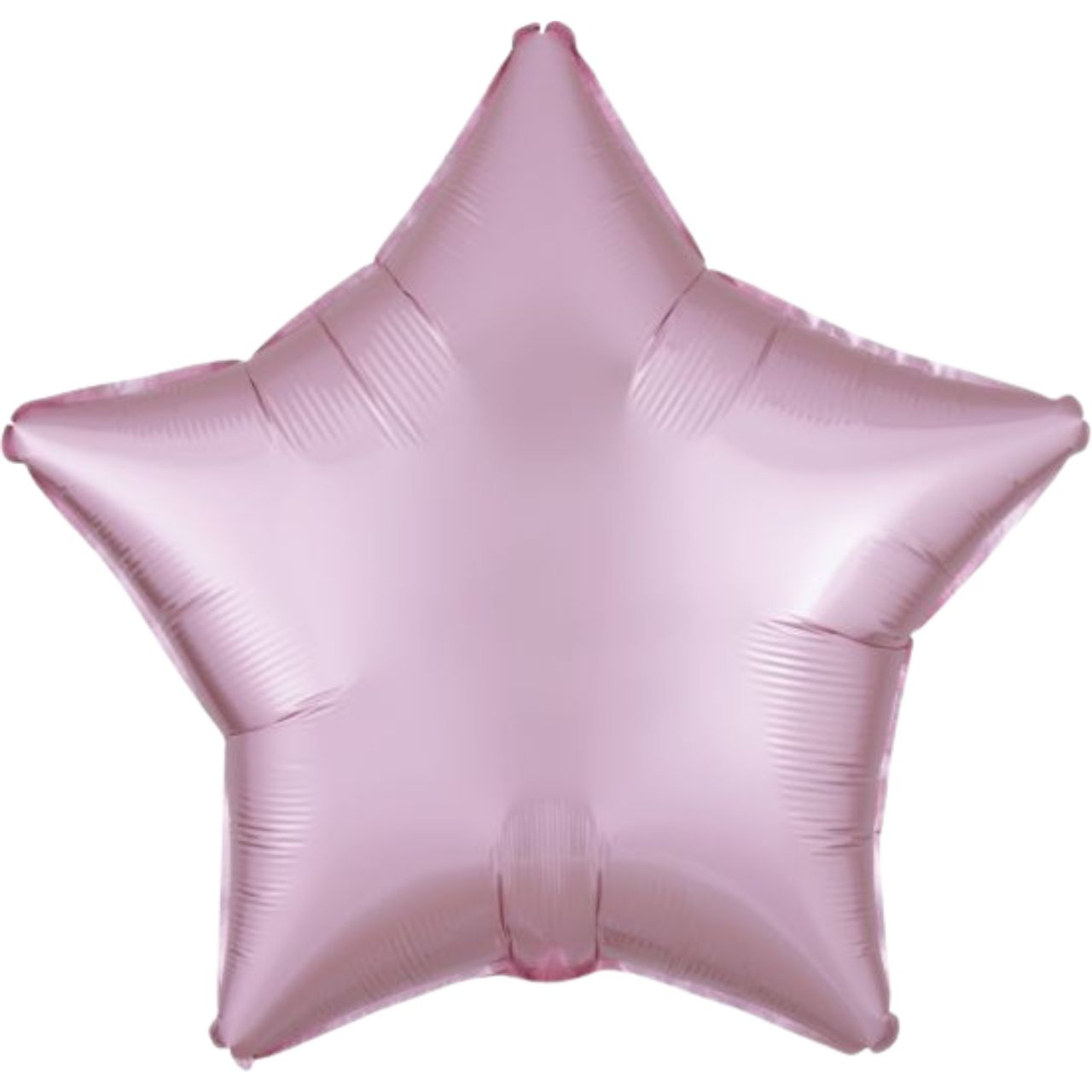 Anagram Satin Luxe Pastel Pink Star Foil Balloon