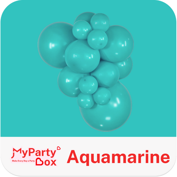 Sempertex Aquamarine Latex Balloon Cluster