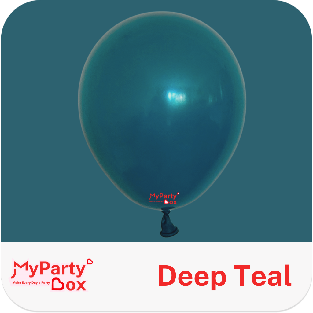 Sempertex Deep Teal Latex Balloon Color Chart