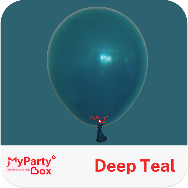 Sempertex Deep Teal Latex Balloon Color Chart
