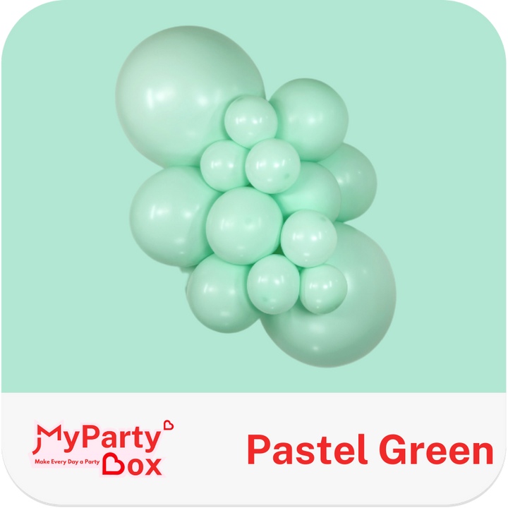Sempertex Pastel Matte Green Latex Balloon Cluster