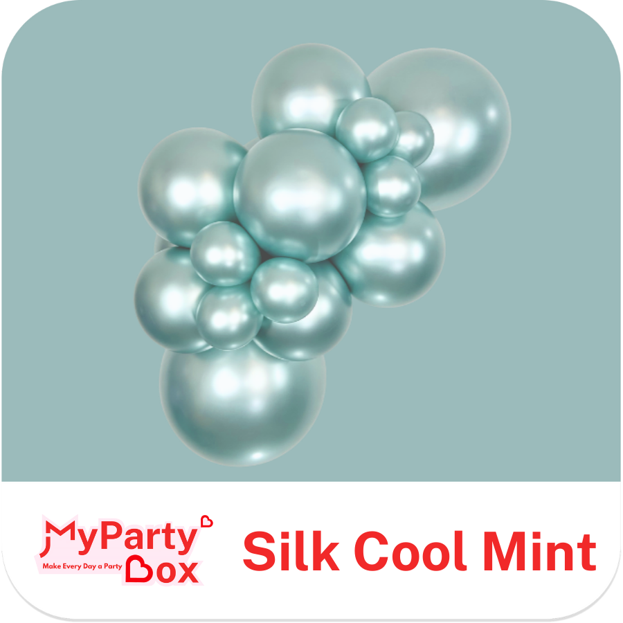Sempertex Silk Cool Mint Latex Balloon Cluster