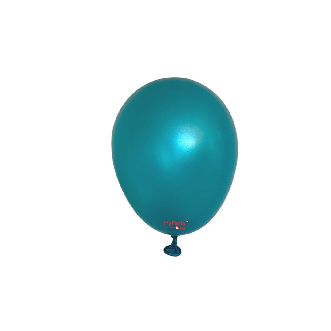 Tuftex Metallic Teal Latex Balloon Mini Size 5" (12cm)