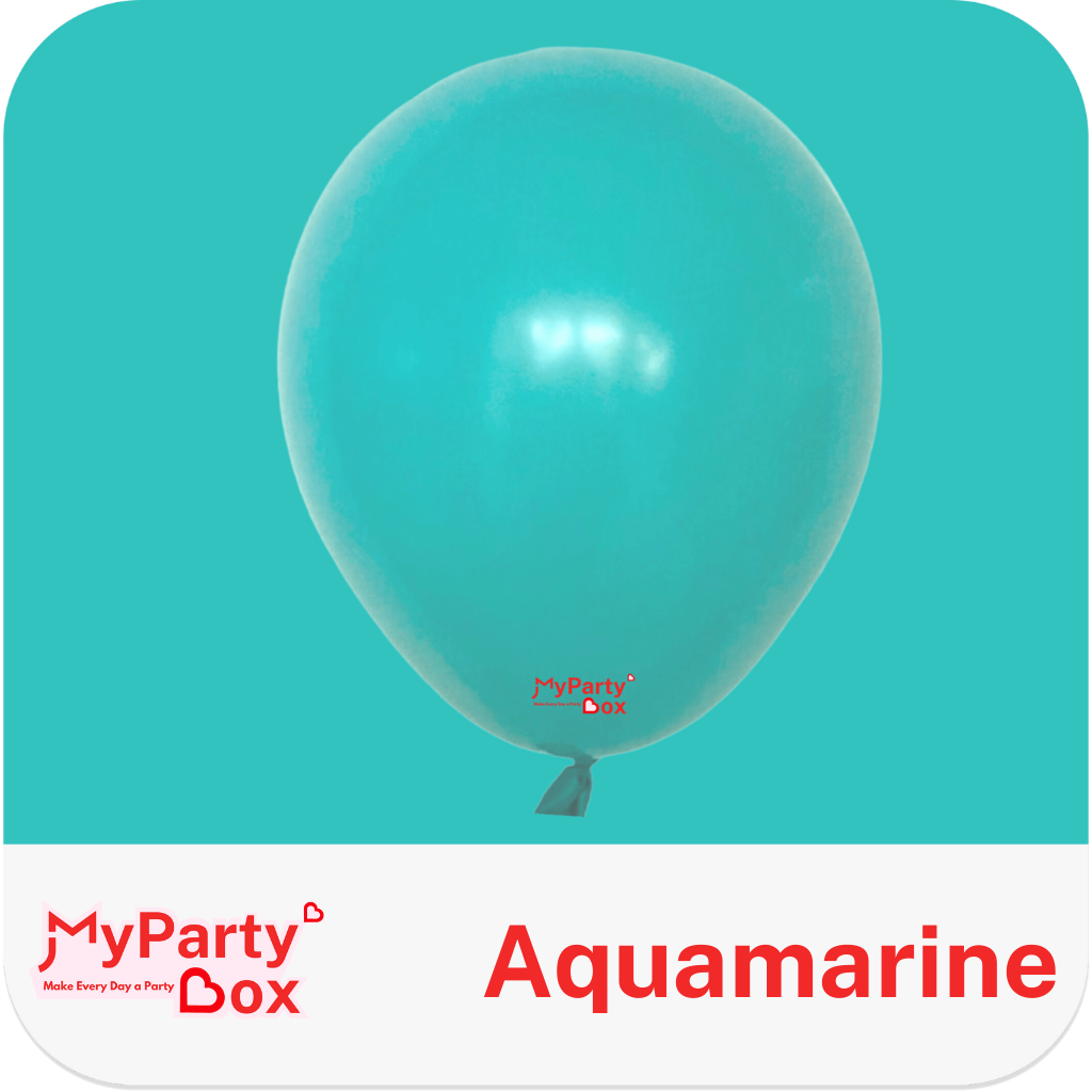 Sempertex Aquamarine Latex Balloon Color Chart