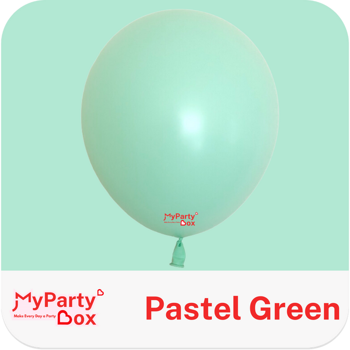 Sempertex Pastel Matte Green Latex Balloons Color Chart