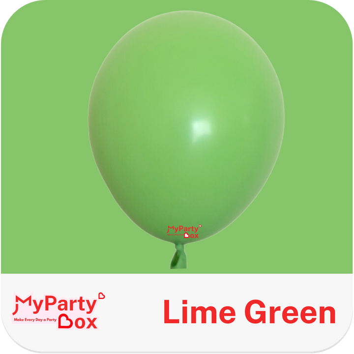 Semerptex Lime Latex Balloon Color Chart