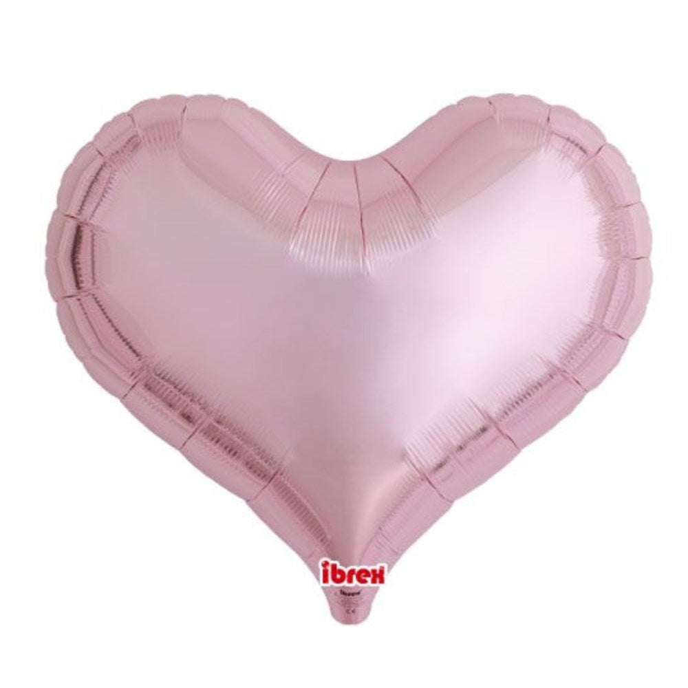 25" Metallic Light Pink Jelly Heart Foil Balloon (unpackaged)
