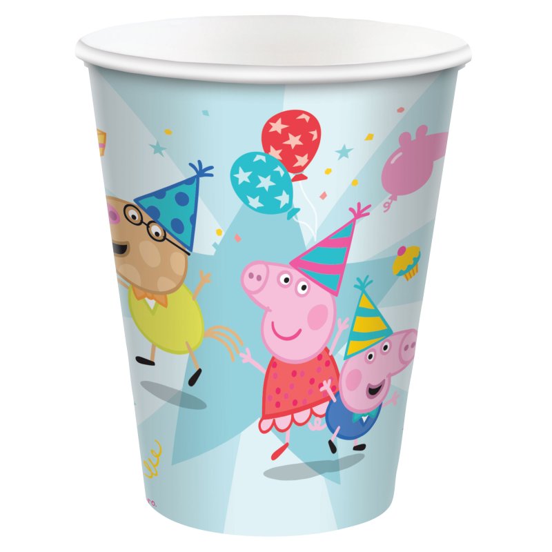 Peppa Pig Confetti Party Paper Cups (PK8)