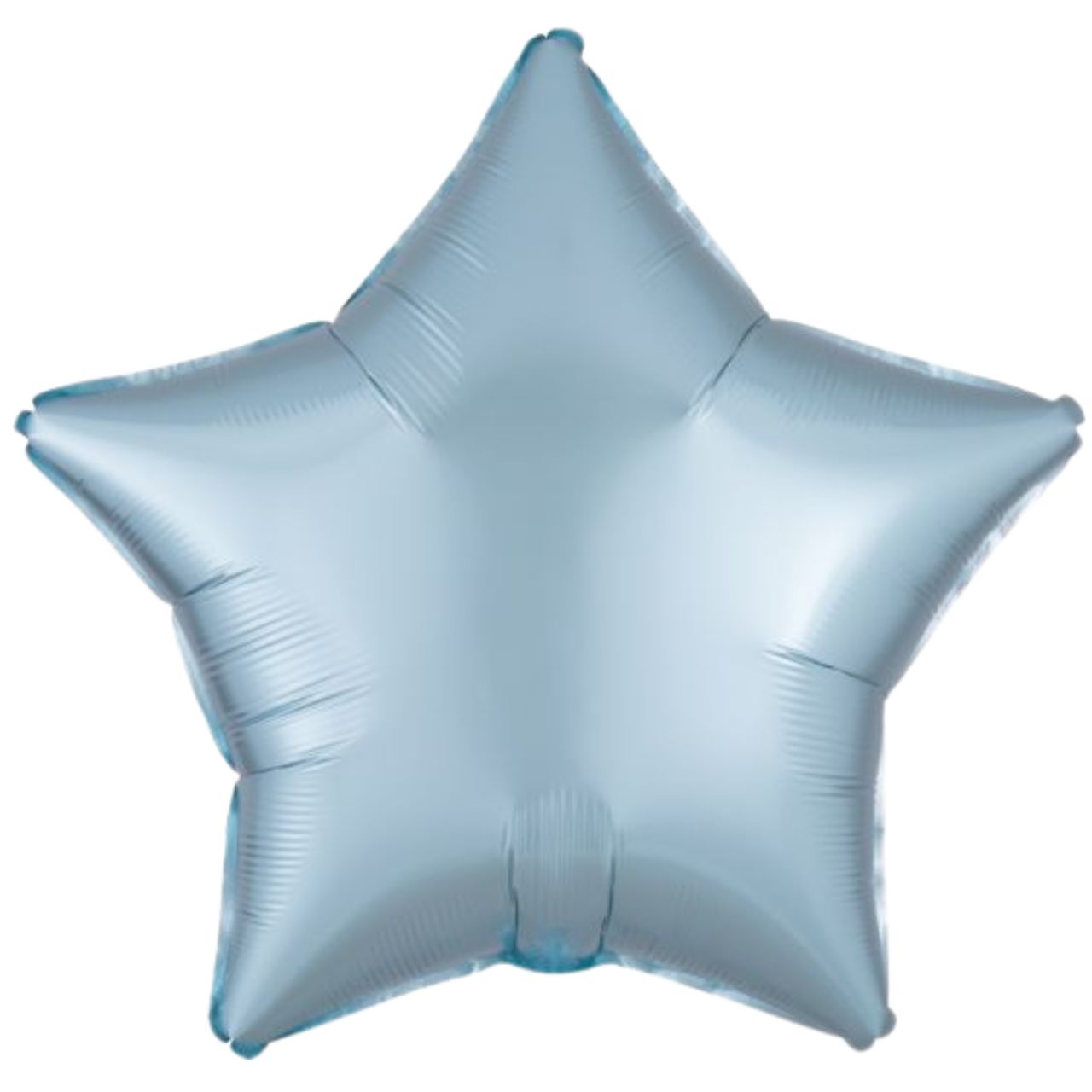 Anagram Satin Luxe Pastel Blue Star Foil Balloon