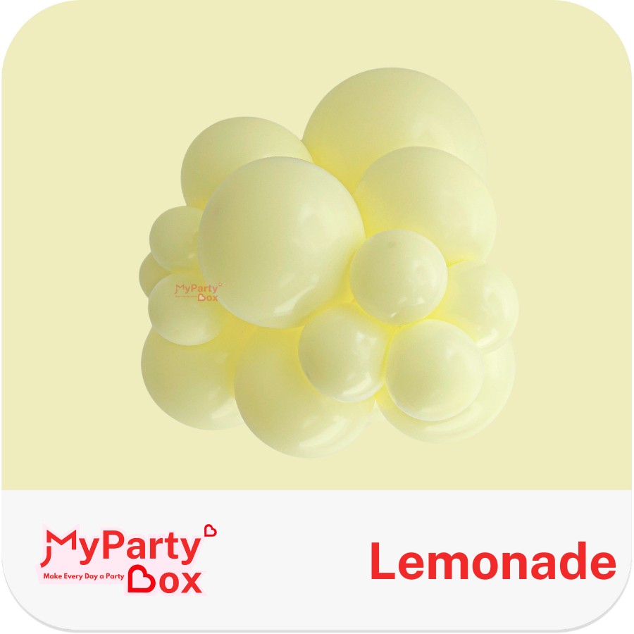 Tuftex Lemonade Latex Balloon Cluster