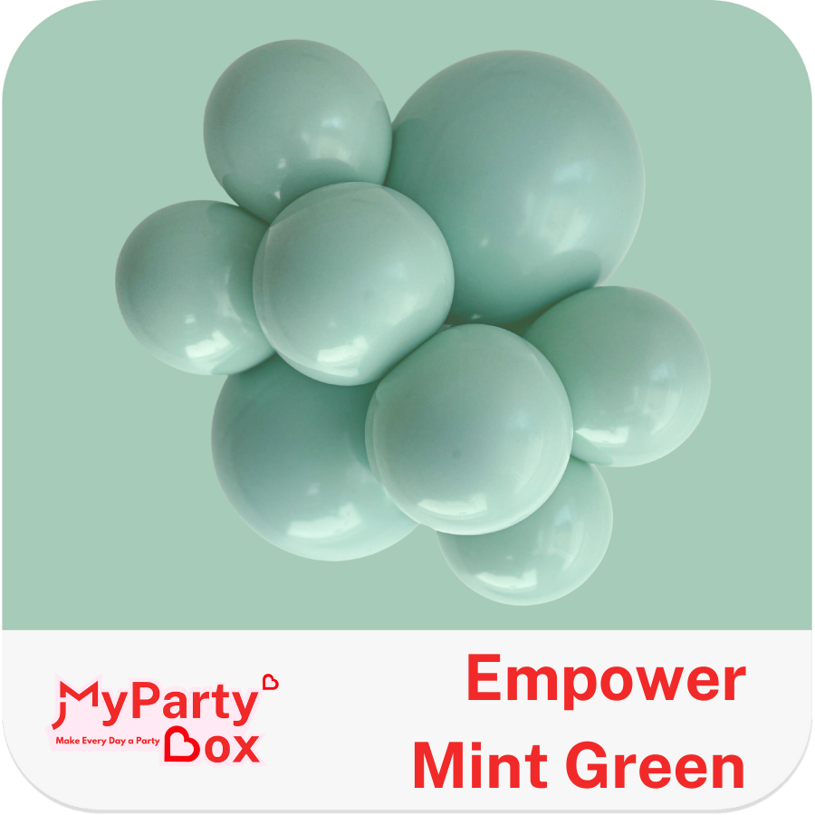 Tuftex Empower Mint Green Latex Balloon Cluster