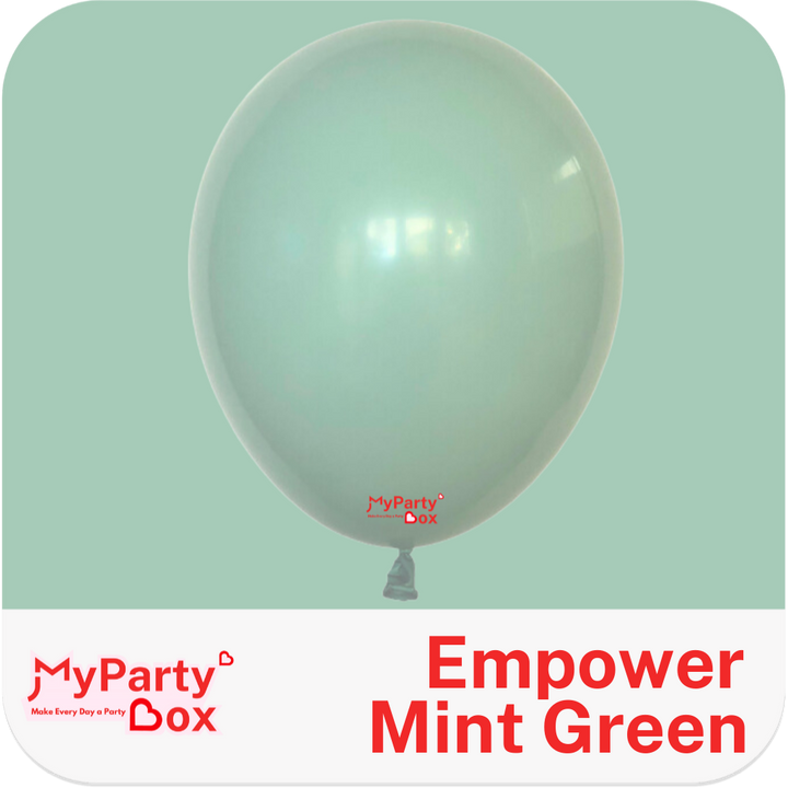 Tuftex Empower Mint Green Latex Balloon Color Chart