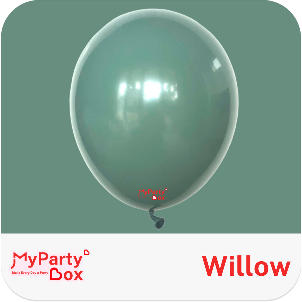 Tuftex Willow Latex Balloon  Color Chart