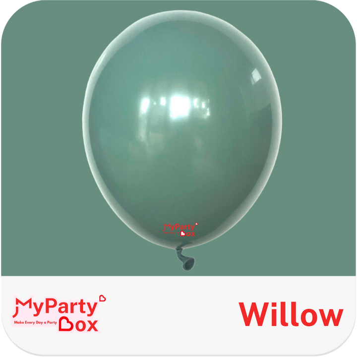 Tuftex Willow Latex Balloon  Color Chart